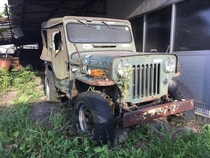 Abandoned and rusty Jeep J Japan