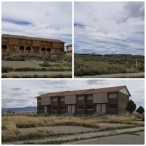 Abandoned apartment complex in a old mining town Wyoming