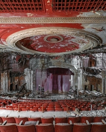 Abandoned art deco theater 