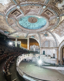 Abandoned art deco theater US 