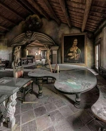Abandoned art studio in Italy
