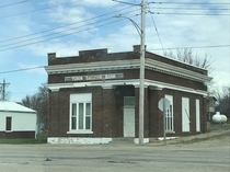 Abandoned bank in rural Iowa