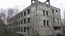 Abandoned barracks buildings