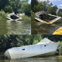 Abandoned boat near St Michaels MD