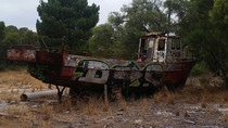Abandoned boat perth western australia