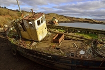 Abandoned boat West Cork Ireland 