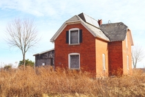 Abandoned brick home near Port Huron Michigan
