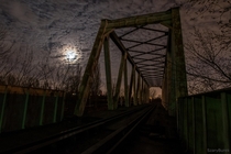 Abandoned bridge in Warsaw 