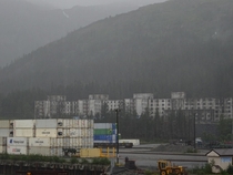 Abandoned Buckner building in Whittier Alaska once contained an entire city within its walls Abandoned by the government in  and further damaged in  by the Great Alaskan Earthquake