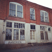 Abandoned building in an old mill village and also the film set for District  in the Hunger Games 