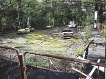 Abandoned bumper cars - Chernobyl 