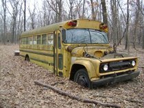 Abandoned Bus in the woods of Iowa 