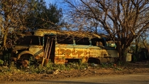 Abandoned Bus on the side of the road