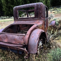 Abandoned car in Montana Ghost Town x