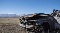 Abandoned car Kazakhstan 