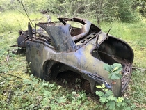 Abandoned car Vancouver Island BC