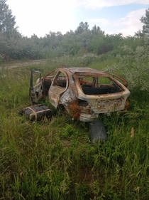 Abandoned car wreck near to my town