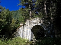 Abandoned Cascade Railway Tunnel Stevens Pass Washington USA 