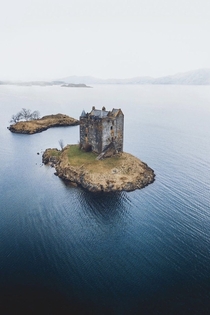 Abandoned Castle Stalker in Scotland