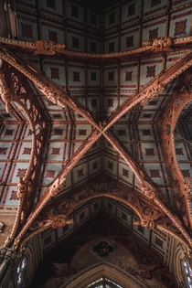 Abandoned cathedral ceiling