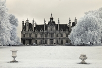 Abandoned Chateau outside Paris  in Infrared 