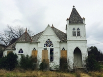 Abandoned church Bartlett Texas   OC