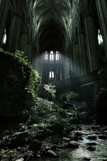 Abandoned church in St Etienne France 