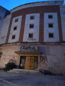 Abandoned cinema in Verona Italy