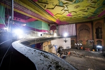 Abandoned Cinema in Waltham Forest London it has just been brought so hopefully much of it is going to be restored to its former glory 