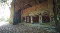 Abandoned cinema inside of Ghost Town Bali 