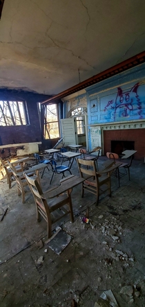 Abandoned classroom in Massachusetts