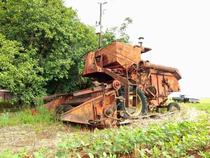 Abandoned combine in a farm in southern Brazil