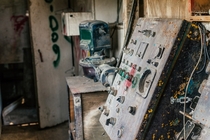 Abandoned construction yard control panel in Pensacola Fl 