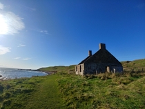 Abandoned Cottage on the Fife Coastal Trail Scotland 