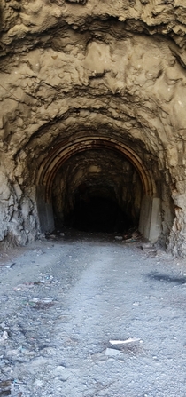 Abandoned dam tunel in Foz Ca Portugal