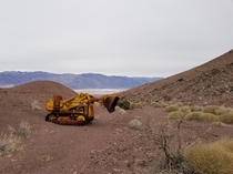 Abandoned Drott tractor-excavator in the middle of nowhere in Death Valley Probably abandoned in the s
