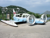 Abandoned ekranoplan Volga  model 