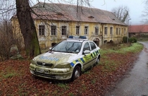Abandoned English Police Car