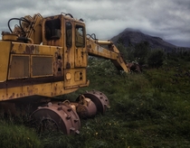 Abandoned excavator in Iceland 