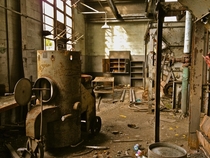 Abandoned factory next to an abandoned psychiatric hospital