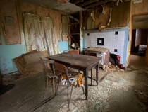 Abandoned farmhouse kitchen Ireland