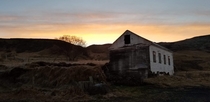 Abandoned farmhouse near Hvolsvllur Iceland