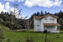 Abandoned farmhouse near Point Reyes National Seashore Marin County CA 