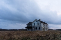 Abandoned farmhouse with a distinguished look located near MilwaukeeWi