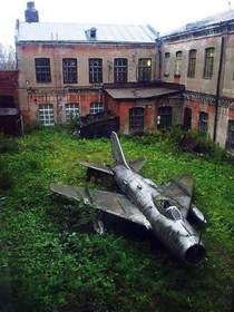 Abandoned fighter jet taking a long nap 