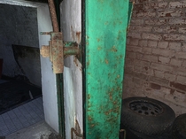 Abandoned fort blast proof door