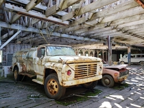Abandoned garage at a Cannery in Clarks Point Alaska 