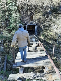 Abandoned Gold mine entrance in the Black Hills of SD