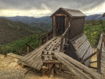Abandoned gold mine in the Rocky Mountains x