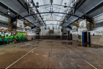 Abandoned gymnasium